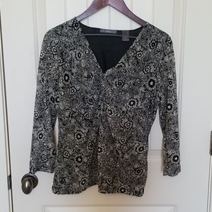 Liz Claiborne floral XL blouse